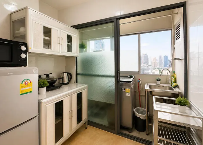Apartment High Floor 1br For 3 Walk To Bts Center